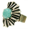 Bague en amazonite des ateliers Toulhoat
