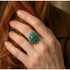 Green Agate Ring (Open)