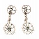 Wheel earrings pendants 