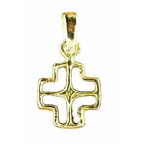 Tiny openwork cross