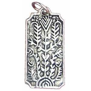 Pendentif Toulhoat bouquet rectangle