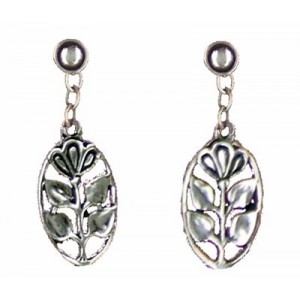 Flower medal earrings pendants 