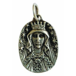 Crowned Virgin Mary Medal (Width 13mm)