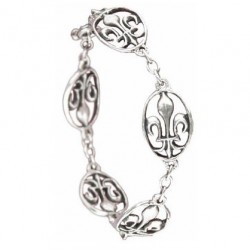 Toulhoat Lily medal bracelet 5 elts 16 cm