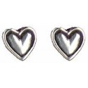 Heart earrings button