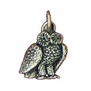 Toulhoat Owl pendant charm