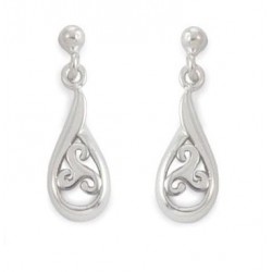 triskel hanging drop earrings