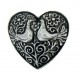 Toulhoat 2 birds heart brooch