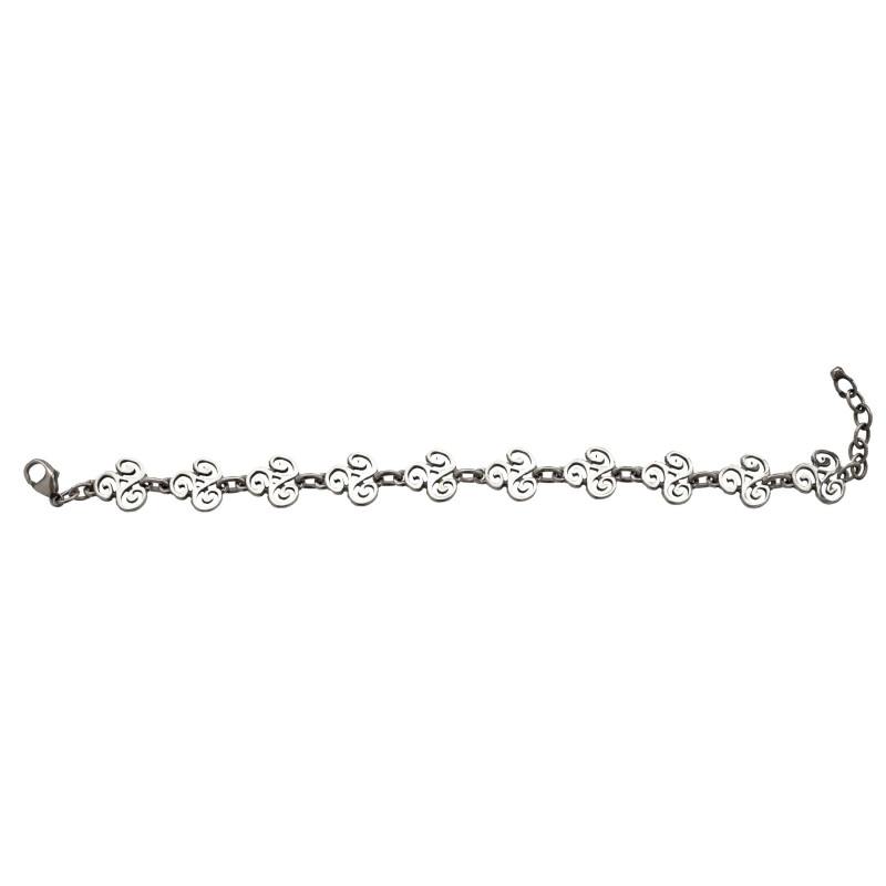 Openwork Triskelion Bracelet, 12 mm, 1 element, 16.5-18.5 cm