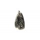 pendentif en argent motif triskel recto verso