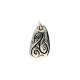 pendentif en argent motif triskel recto verso