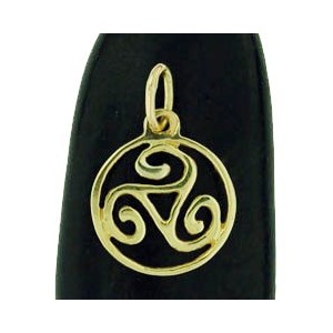 Pendentif triskel cerclé Toulhoat
