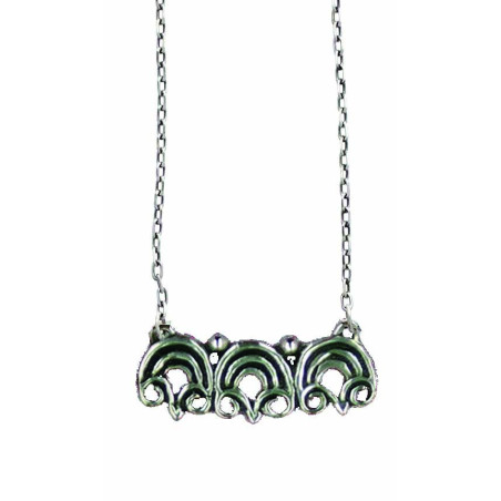 1 Element Necklace with Fine Ram's Horns, 42-46 cm