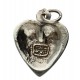 Toulhoat Flowery heart pendant