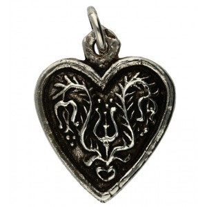 Pendentif Toulhoat cœur fleuri