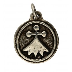 Toulhoat Round ermine medal pendant 