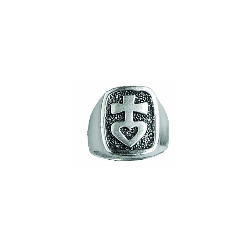 Signet Ring Cross at the Heart