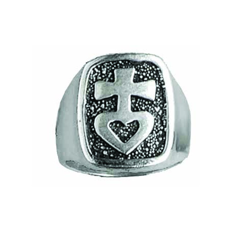 Signet Ring Cross at the Heart