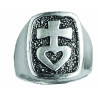 Signet Ring Cross at the Heart