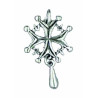 Huguenot Cross with Tear - Small