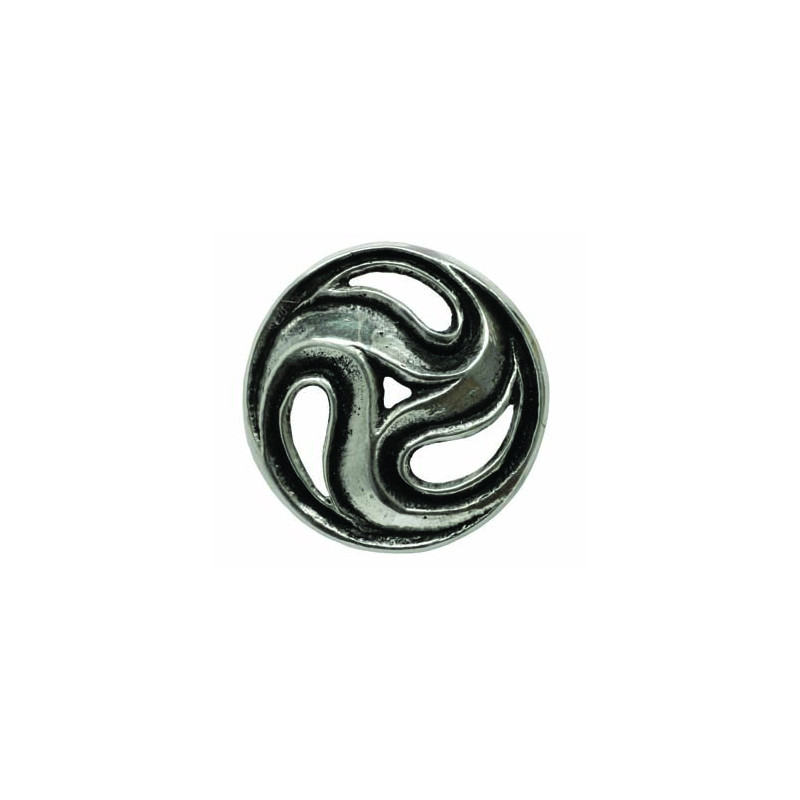 Small Openwork Round Triskelion Brooch
