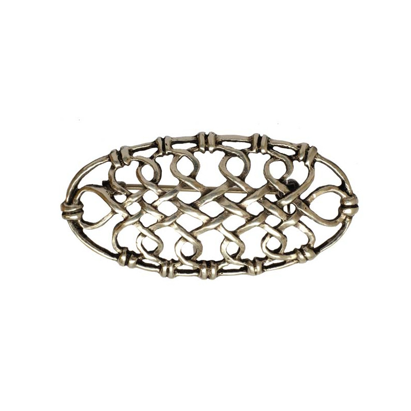 Oval Interlaced Brooch