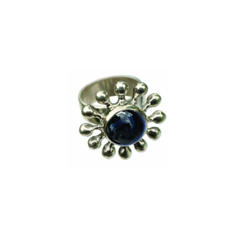 Bague Marguerite Onyx (Ouverte)