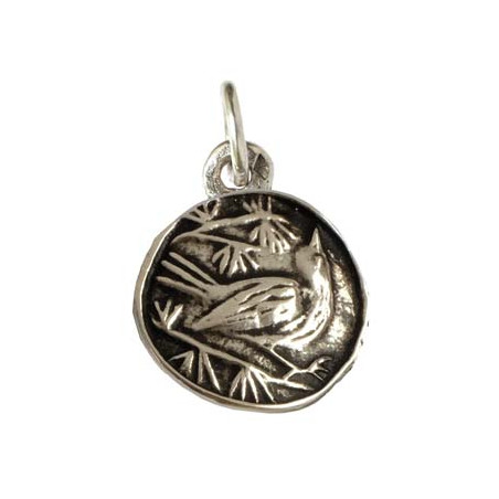 Bird Pendant with Beak Up in the Air