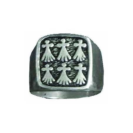 Six Ermine Signet Ring