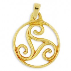 Toulhoat Encircled triskels pendant 8g 2.5cm