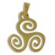 Toulhoat Stylized triskel pendant 3.6g