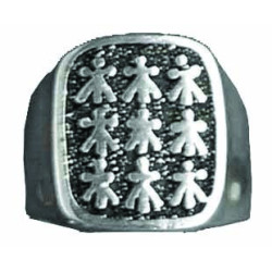 Large Signet Ring with 9 Ermines