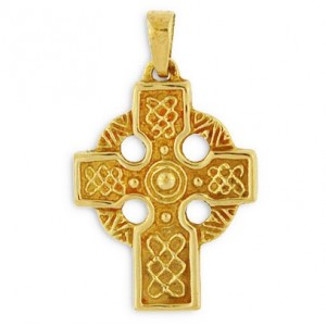 Toulhoat Celtic cross pendant 5.2g 2cm