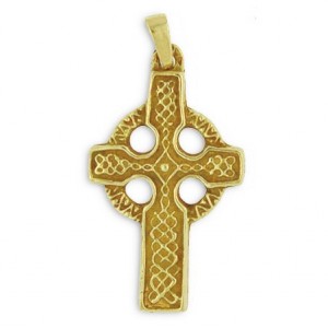 Toulhoat Celtic cross pendant 6.6g 3cm