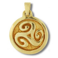 Pendentif Toulhoat triskel médaille