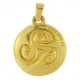 Pendentif Toulhoat triskel médaille