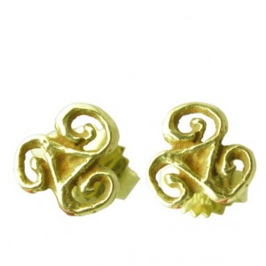 Toulhoat Mini triskels earrings 1.50g