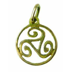 Pendentif Triskel Cerclé Très Petit