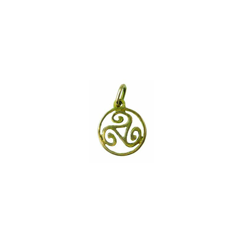 Very Small Circled Triskel Pendant