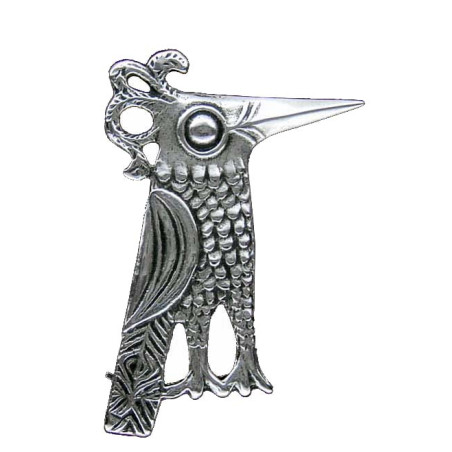 Broche Oiseau Huppé