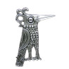 Broche Oiseau Huppé