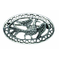 Oval Bird Brooch