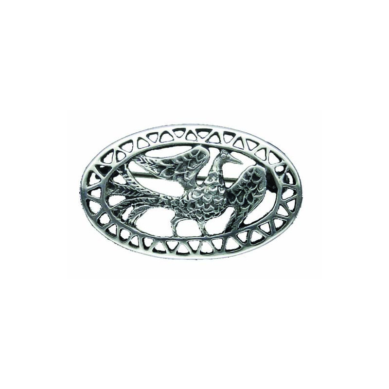 Oval Bird Brooch