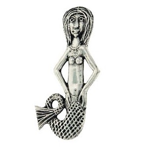 Toulhoat Small mermaid brooch 8.3g