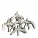 Toulhoat Flock of seagulls brooch 12.5g