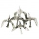 Toulhoat Flock of seagulls brooch 12.5g