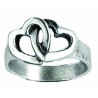 Bague 2 Cœurs Enlacés