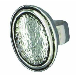 Bague Ovale Martelée (Ouverte)