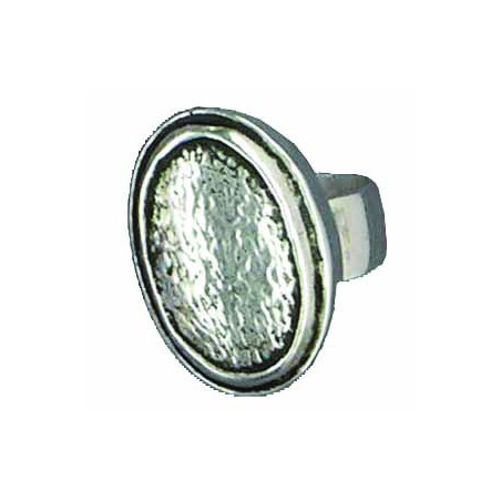 Hammered Oval Ring (Open)