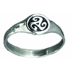 Mini Triskelion Signet Ring